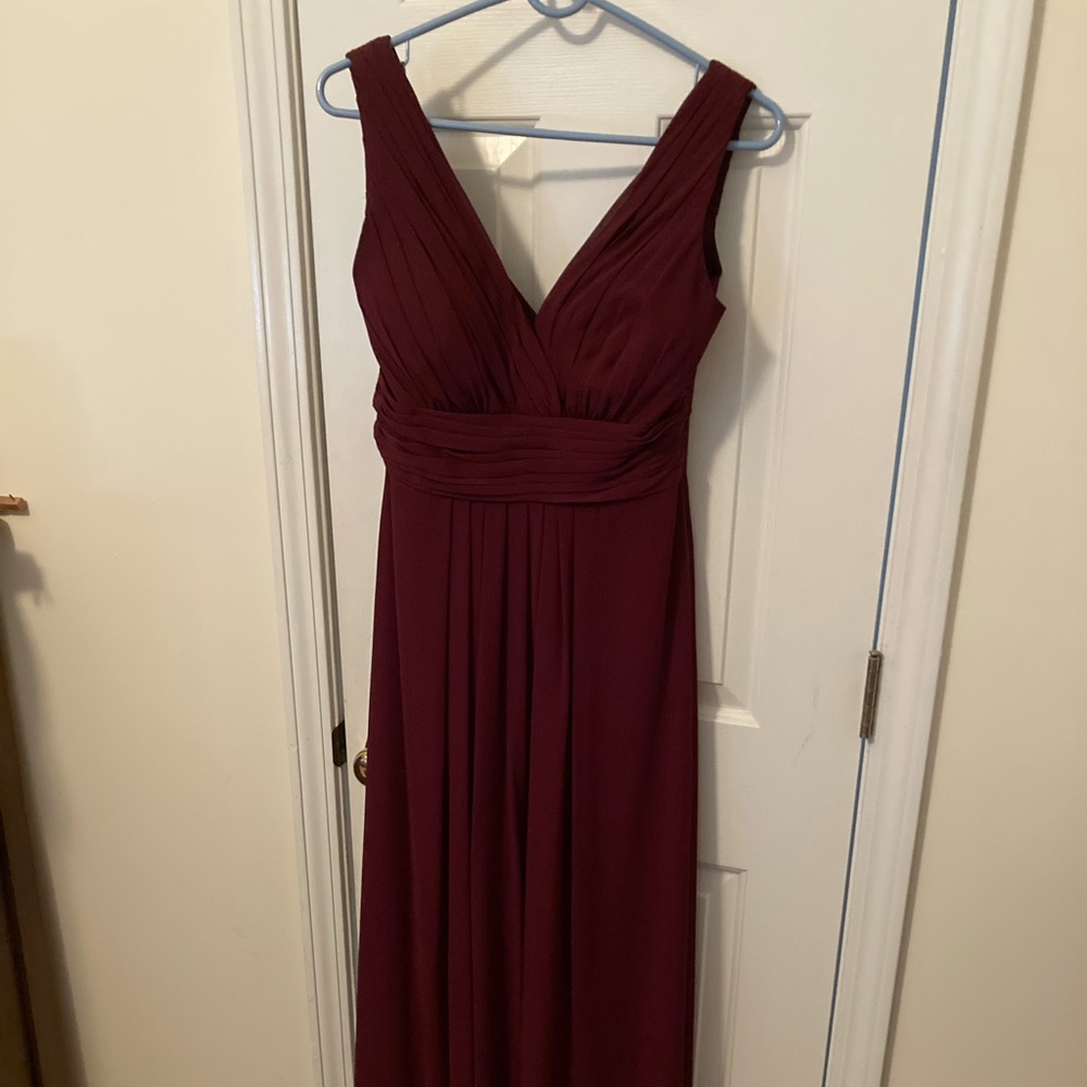 Floor-length Bill Levkoff Bridesmaid dress